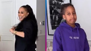 Watch Tia Mowry’s Son CRINGE Over Her Dancing