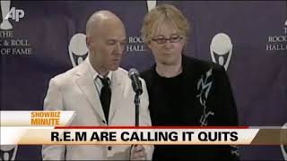 R.E.M. 2011-09 - 'AP ShowBiz Minute' (News report surrounding R.E.M. breaking up)