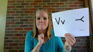 Visual Phonics Letter Vv
