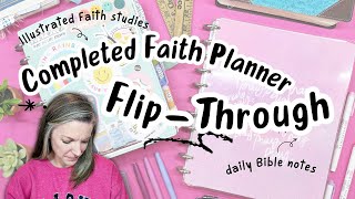 Completed Faith Planner Flip-Through | Reflecting on My Spiritual Growth