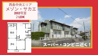 【賃貸アパート】メゾン・サカエ　202号室　2LDK　東広島市　西条中央