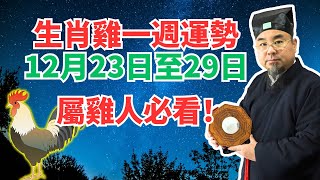 命理測算：屬雞人一週運勢（12月23日至29日），內含吉凶日，不可不看！ #生肖雞運勢 #生肖雞運程 #屬雞運勢 #屬雞運程