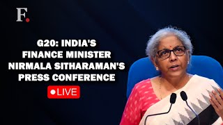 G20 Finance Ministers' Meet | India's Finance Minister Nirmala Sitharaman Holds News Conference