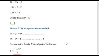 SIMULTANEOUS EQUATION FOR TWO AND THREE UNKNOWN VARIABLES