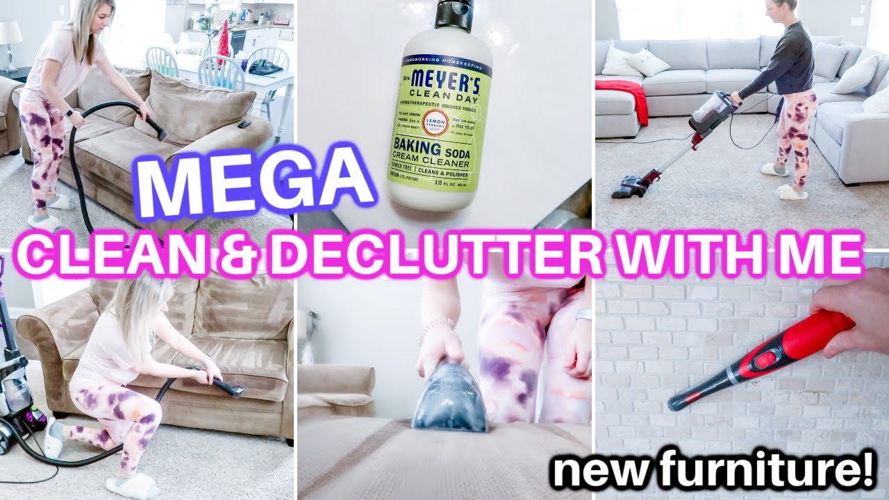 Mega Motivating Declutter Clean With Me All Day Speed Cleaning