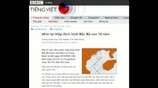 22-01-2011 - BBC Vietnamese - Nhìn lại Hiệp định Vịnh Bắc Bộ sau 10 năm