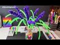 lavender flower making with pipe cleaner 💜 diy craft ideas home decor @mywalkingmoons