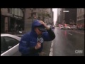 reporters hang on for dear life in hurricane sandy