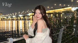 [𝙃𝙞𝙧𝙤-𝙇𝙤𝙜]여의도 더현대 갔다가 한강 갈래?🍜 (Hangang River Vlog)