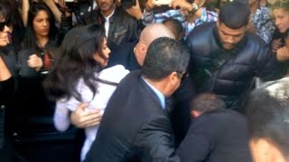 TOTALLY CRAZY- Kim Kardashian screaming as she gets ATTACKED by Vitalii Sediuk in Paris