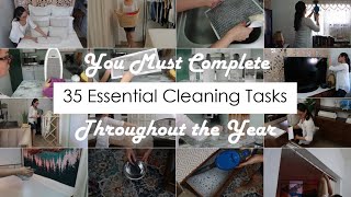 35 Cleaning Tasks You Must Complete Throughout Your Home Over the Year | Natural Cleaning (2020)