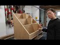 build a compact lumber storage cart from a single sheet of plywood