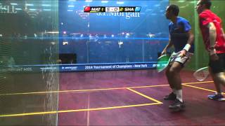 Squash: J.P.Morgan ToC 2014 - QF Roundup Pt1 Matthew v Shabana