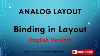Binding in Layout