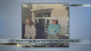 Paducah officials looking for identities of suspects wanted for fraud