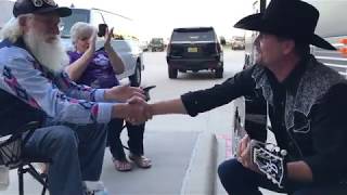 John Rich sings private song before a concert to an American Hero!