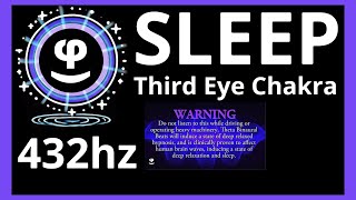 Deep Sleep | Third Eye Chakra  | THX Spacial Audio | 11 Hours | Black Screen | 432hz