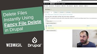 Delete Files Instantly Using Fancy File Delete in Drupal