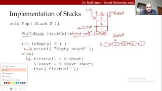 COMP2321 - Stacks 4 - Pop. Dr. Radi Jarrar