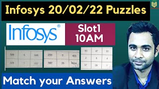 Infosys 20/02/2022 Puzzle Questions | Infosys Puzzles | Infosys 10AM Slot1 Analysis