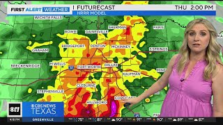 Widespread rain for North Texas Thursday