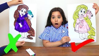 تحدي التلوين ب3 الوان !! لونت روبانزل و عنكبوت !! 3 Marker Challenge !! rapunzel \u0026 spider