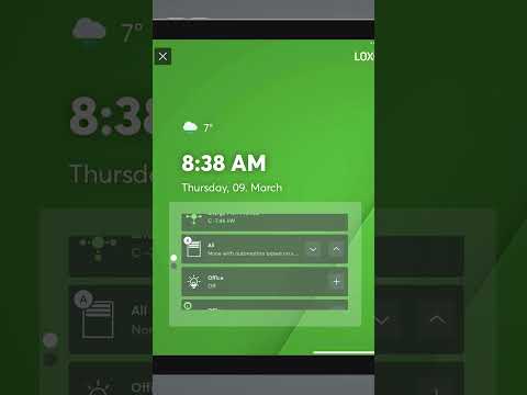 The entire smart home in your hands – the new Ambient Mode in the Loxone app #shorts