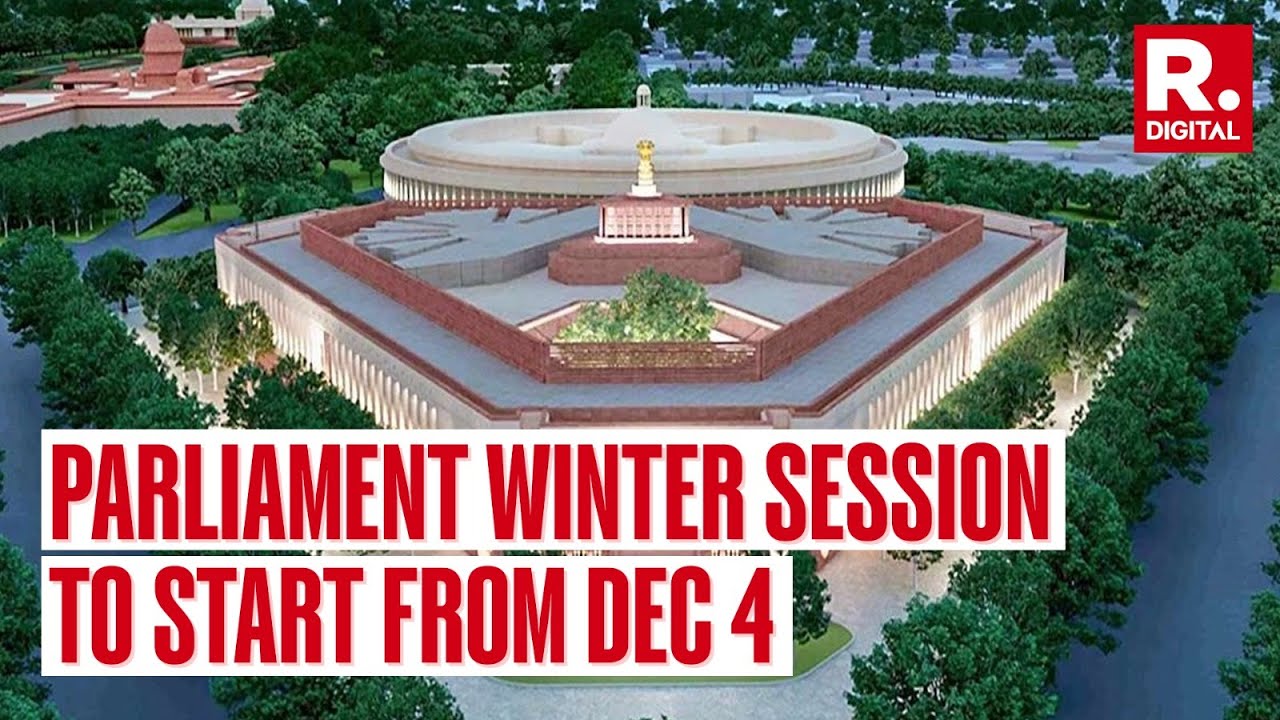 Parliament's Winter Session From Dec 4 To 22, Three Bills To Replace ...