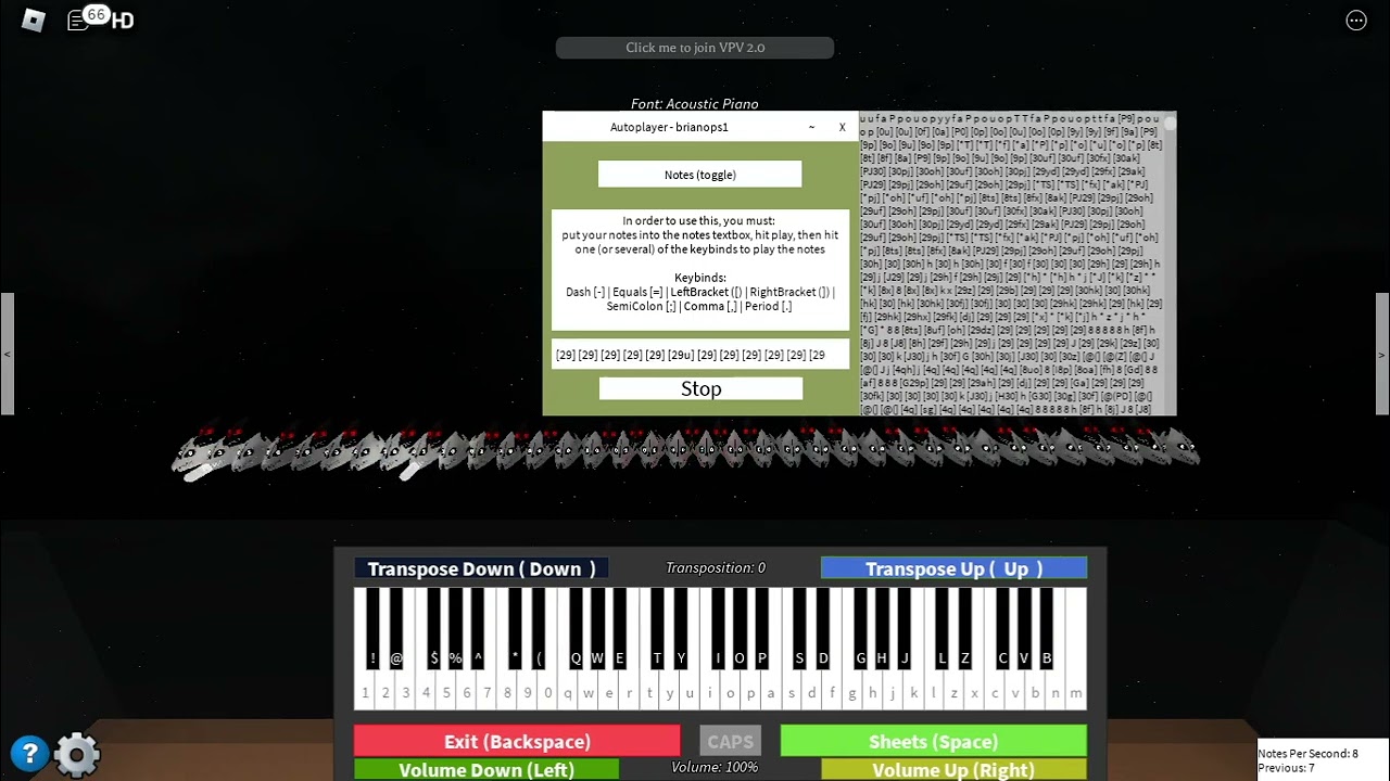 [HARD] Megalovania Roblox Piano Sheet! - YouTube