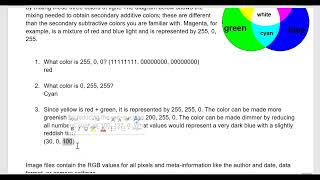 RGB calculations