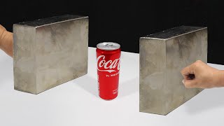 Double Monster Magnets VS Coca Cola in Slow Motion | Mr. Cupid Magnet Satisfying ASMR