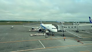 岡山空港から新千歳空港へ  NH379 離発着シーン 2023/6/12 4K@60fps