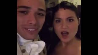 a chaotic compilation of the Hamilton cast