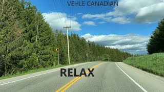 Relaxing music with nature view ਕਨੇਡਾ ਦੇ ਪਿੰਡਾ ਦੀਆ ਸੜਕਾ canadian village Roads