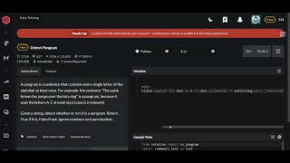 Codewars | Detect Pangram | Python 6 kyu
