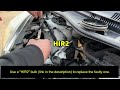 toyota iq headlight bulb replacement change hir2