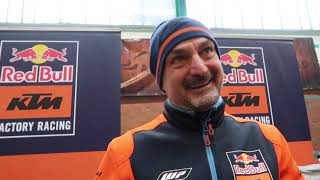 KTM 350 EXC-F FACTORY bike of Taddy Blazusiak presents Stefano Cenzi mechanic