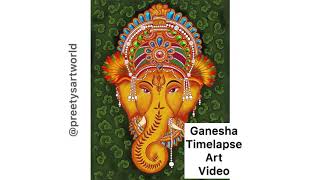 Timelapse of Ganesha Art #Ganesha #art #drawing