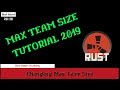 Rust How to Change Your MAX TEAM SIZE | Rust Admin Academy Tutorial 2020