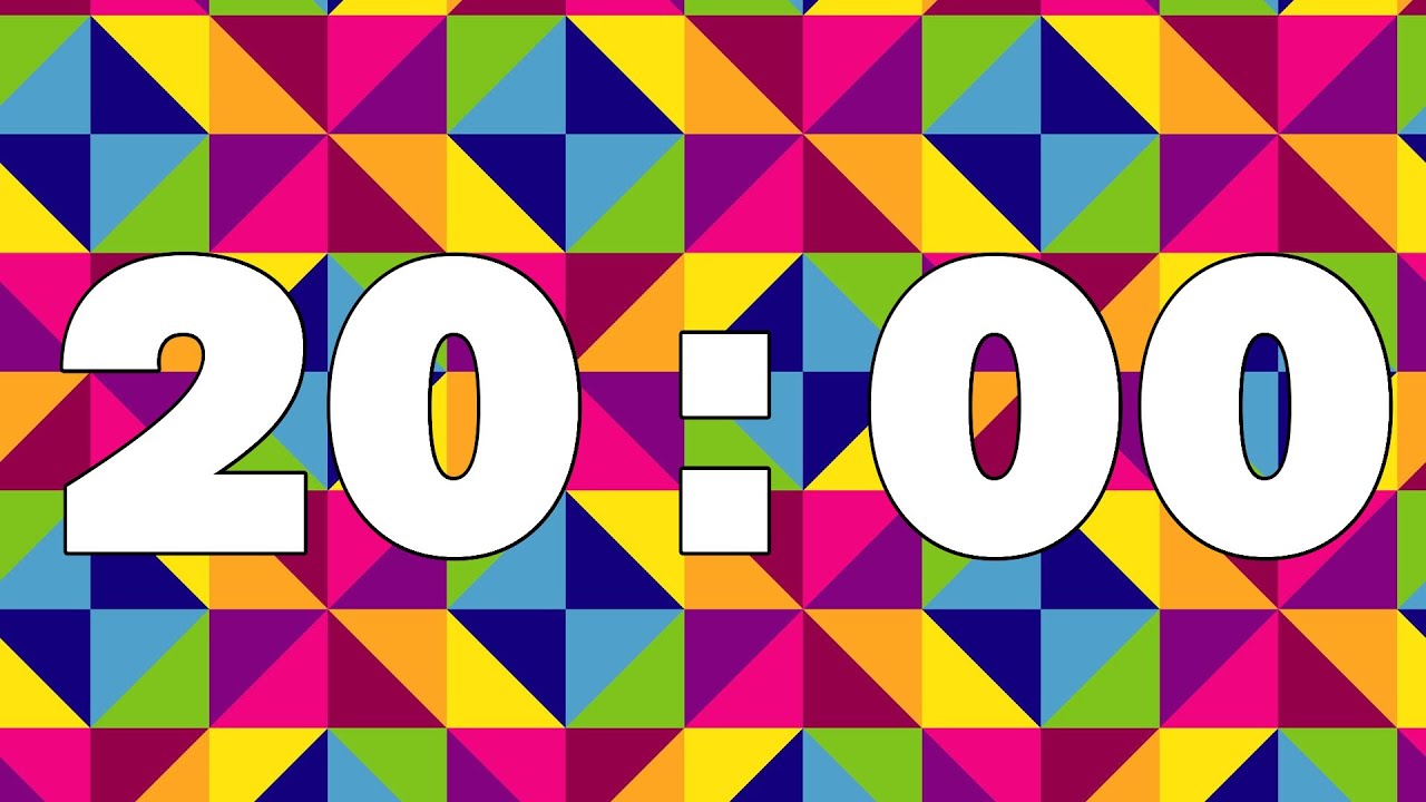 20 Minute Countdown Timer Youtube