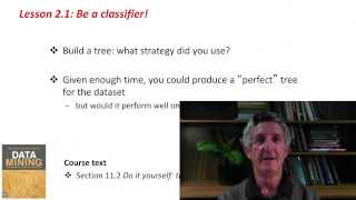 Data Mining with Weka (2.1: Be a classifier!)