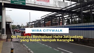 Perkembangan Halte TransJakarta Jatipadang yang di Revitalisasi Sudah ada Penampakan Kerangka