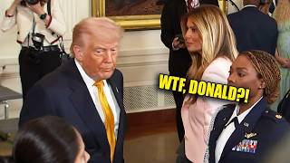 Watch MELANIA’S FACE as Trump SLURS BADLY!