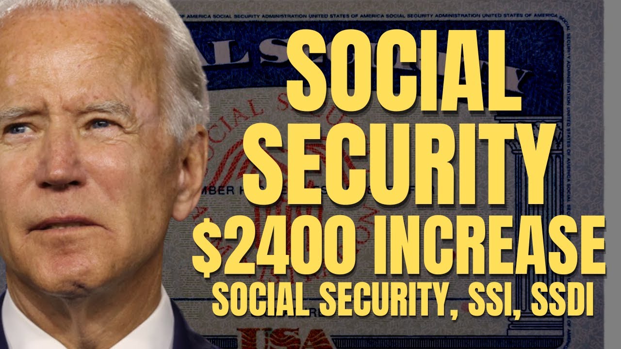 $2400 INCREASE For Social Security Beneficiaries | Social Security, SSI ...