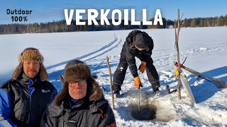 Kalaa Juurusvedestä jo 30 vuotta, kalastaja Pentin matkasssa talviverkoilla.