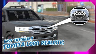 How To Make Toyota Logo Design Tutorial Car Parking Multiplayer