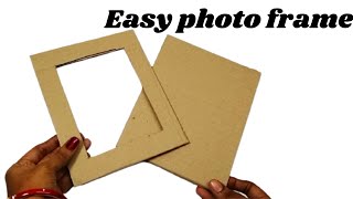 Easy photo Frame | Easy picture frame DIY | Photo Frame making at home | DIY photo frame