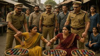 SP और कलेक्टर दोनों सादे भेष में चूड़ी बेच रही थी फिर पुलिस आया और हाथ खींच कर एक थप्पड़ दे दिया