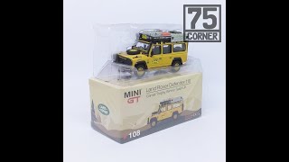 TSM Model Mini GT No 108 Land Rover Defender 110 Camel Trophy Winner Team UK England Great Brittain