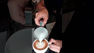 Amazing cappuccino Latte Art skills#shorts #tiktok#art #how